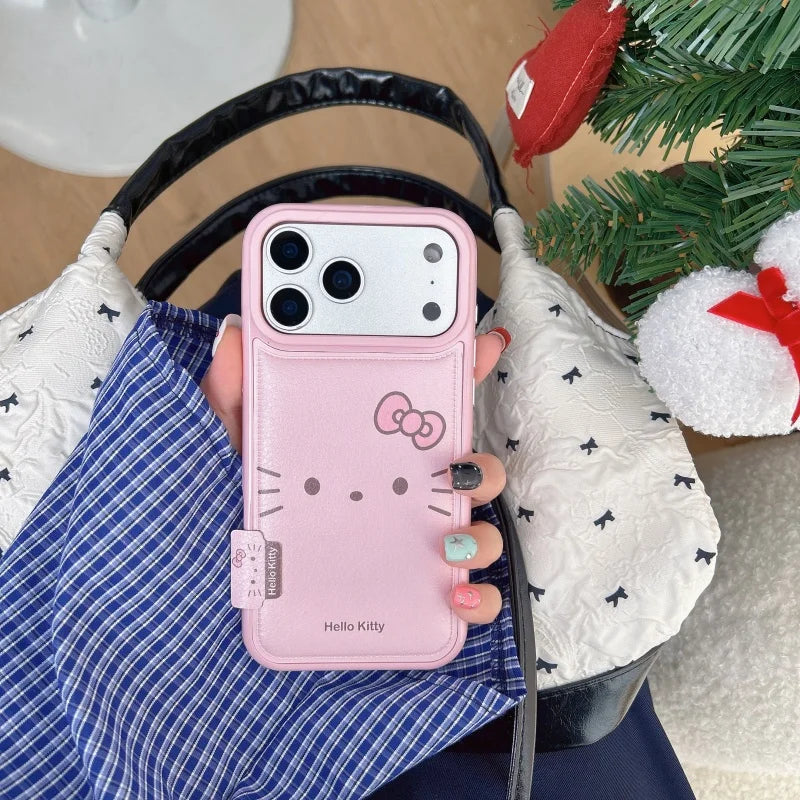 Kawaii Cartoon Love Hello Kitty Cute  My Melody My Melody Phone Case For iPhone 14 15 16 17 Pro Max Sweet Pink Kitty Back Cover