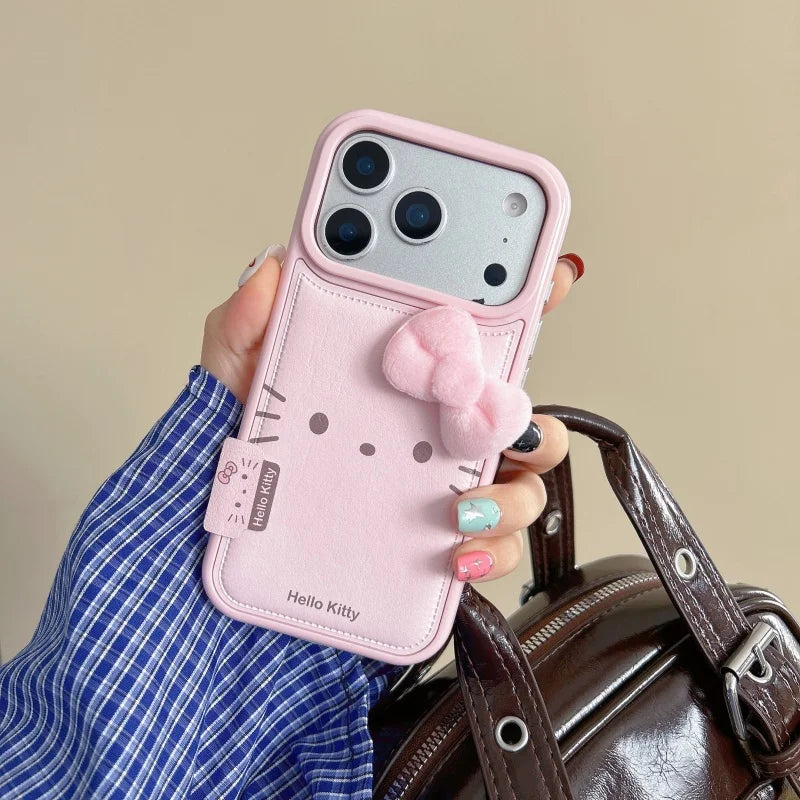 Kawaii Cartoon Love Hello Kitty Cute  My Melody My Melody Phone Case For iPhone 14 15 16 17 Pro Max Sweet Pink Kitty Back Cover