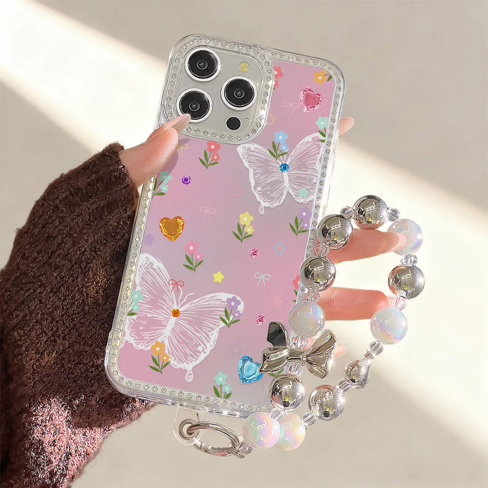Heart-Shaped Leopard Print Phone Case For iPhone 16 Pro Max 17 Pro 13 16 14 15 17 12 Air 11 Shockproof Funda Cover Transparent