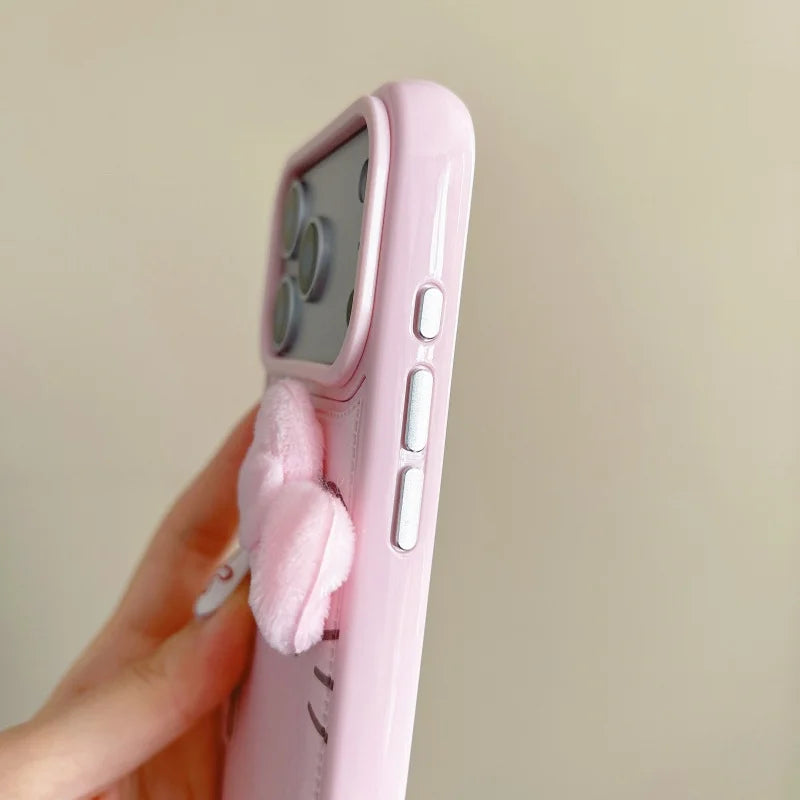 Kawaii Cartoon Love Hello Kitty Cute  My Melody My Melody Phone Case For iPhone 14 15 16 17 Pro Max Sweet Pink Kitty Back Cover